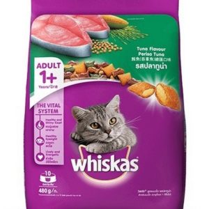 Whiskas Adult Cat Food Tuna Flavour 480Gm