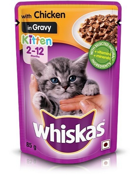 Whiskas Kitten Food Chicken In Gravy, 85Gm