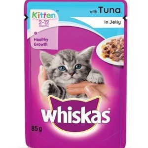 Whiskas Kitten Wet Meal Tuna In Jelly, 85Gm