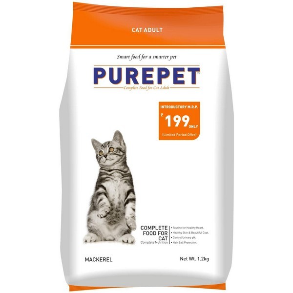 Purepet Cat Mackerel Dry Food 1.2 Kg