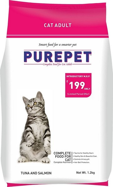 Purepet Cat Tuna & Salmon Dry Food 1.2 Kg