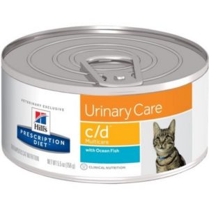 Hills Prescription Diet Feline Urinary Care C/D- Ocean Fish Flavor 5.5 Oz 156 G