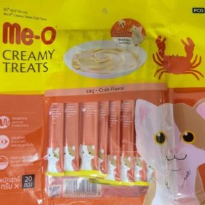 Me-O Creamy Cat Treat Crab Flavour – Pack of 20 Sticks