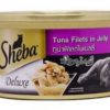 Sheba Deluxe Tuna Filets in Jelly Food for Adult Cat 85gm