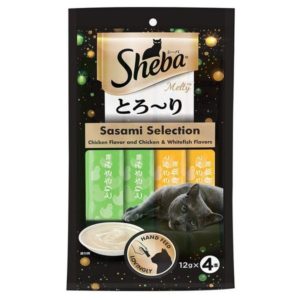 Sheba Sesami Selection,Chicken & Whitefish Flavour,Gravy Food for Adult Cat,48gm