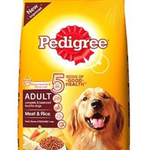Pedigree Dry Dog Food Meat & Rice For Adult Dogs 3Kg