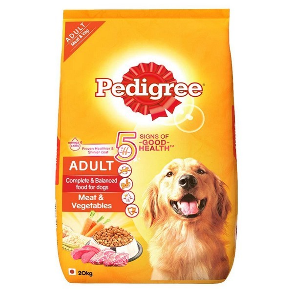 Pedigree Adult Dog Food Meat And Vegetables, 20Kg