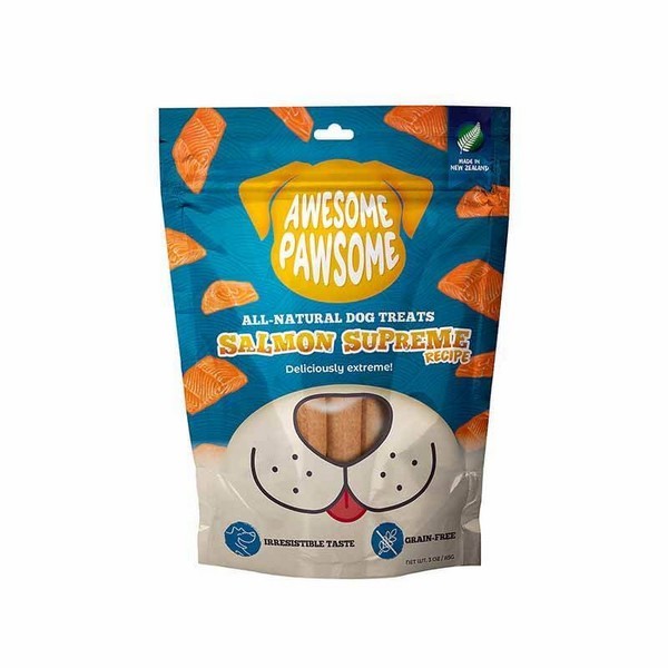 Awesome Pawsome All Natural Dog Treats Salmon Supreme Flavor 85G
