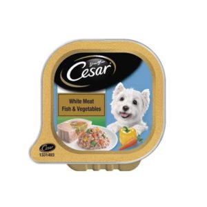 Cesar Adult Wet Dog Food, White Meat Fish & Vegetables (100gm)