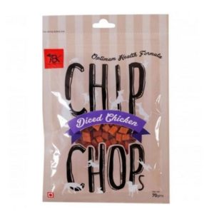 Chip Chops Dog Treat, Diced Chicken, 70 gm
