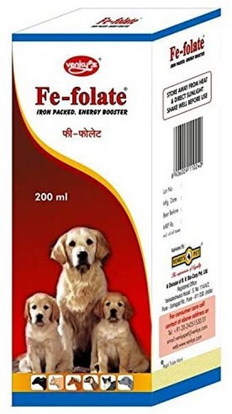 Venky’s Fe-folate Energy Booster for Pets, 200 ml