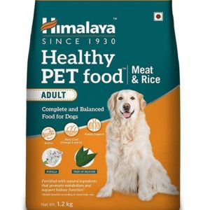 Himalaya Healthy Pet Food for Adult Dog, Meat & Rice, 1.2 kg