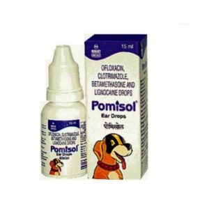 INTAS Pomisol Ear Drops for Dogs, 15 ml