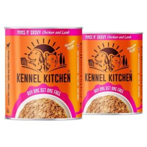 Kennel Kitchen Chicken and Lamb ? Mince N Gravy, 400 gm (Buy 1 Get 1 Free)