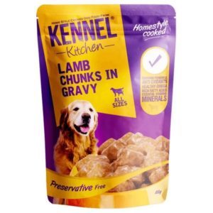 Kennel Kitchen Puppy and Adult Wet Dog Food Lamb Chunks in Gravy (100GM)