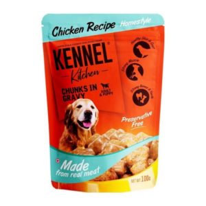 Kennel Kitchen Puppy and Adult Wet Dog Food Chicken Chunks in Gravy (100GM)