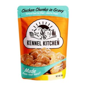 Kennel Kitchen Puppy and Adult Wet Dog Food, Chicken Chunks in Gravy, 70 gm