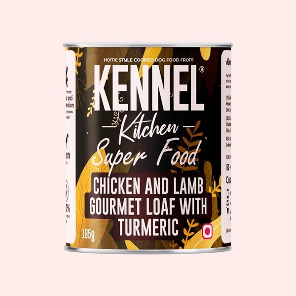 Kennel Kitchen Chicken & Lamb Gourmet Loaf with Turmeric for Adult and Pup,185gm