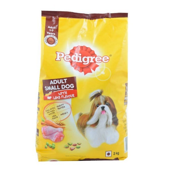Pedigree Lamb Flavour and Vegetable for Adult Small Dog, 3kg