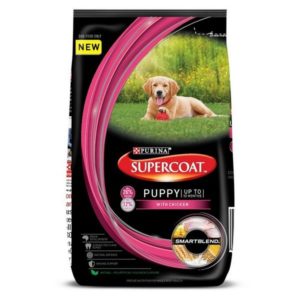 Purina Supercoat All Breed Puppy (Upto 12 Months) Dry Food,Chicken Flavour, 3kg