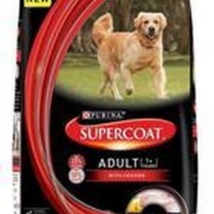 Purina Supercoat All Breed Adult (1+ Years) Dry Dog Food, Chicken Flavour, 3kg