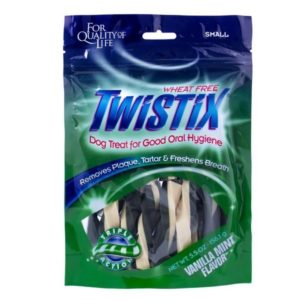 Twistix Dog Treat for Small Breed, Vanilla & Mint Flavour, 156 gm