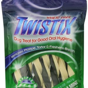 Twistix Dog Treat for Large Breed, Vanilla And Mint Flavour, 156 gm