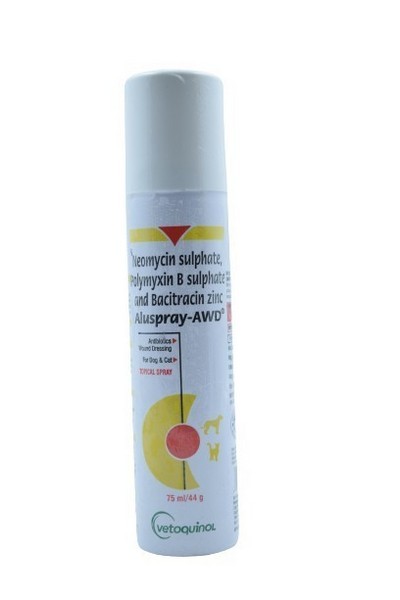 Vetoquinol Aluspray- AWD Topical Spray, 75 ml