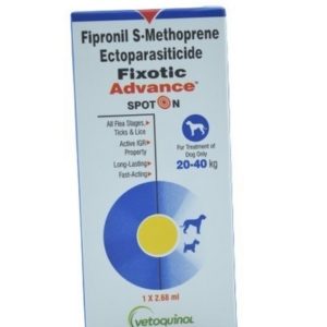 Vetoquinol Fixotic Advance Spot On, 1 x 2.68 ml, for Dog size 20-40 kg