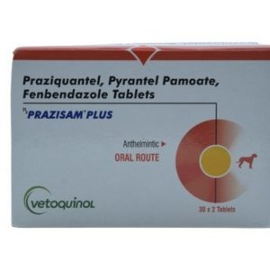 Vetoquinol Prazisam Plus, 2 tablets per strip