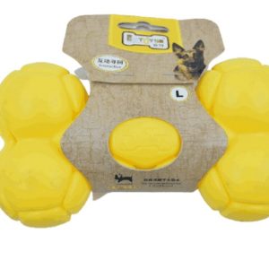 EE Toys Yellow Squeaky Bone, Large