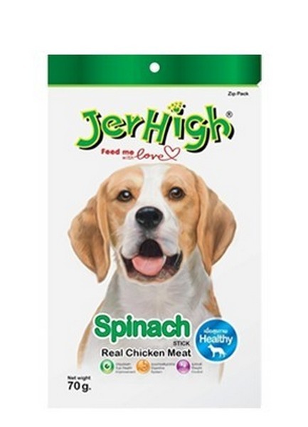 JerHigh Chicken With Spinach Stix 70G