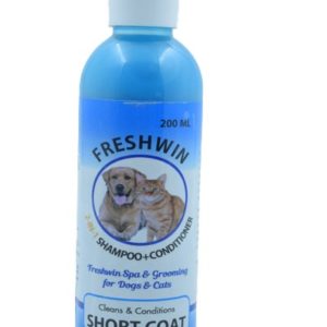 Freshwin Short Coat 2-in-1 Shampoo with Conditioner for Pets, 200 ml
