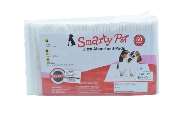 SmartyPet Ultra Absorbent Pads, 50 Pads (60×45 cm)