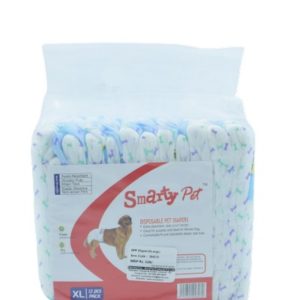 Smarty Pet Disposable Pet Diapers, Extra Large, 12 Pads (60x 37 cm)