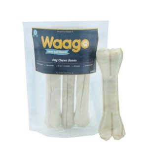 Waago Dog Chew Bones for Medium and Large Dogs – 4 Bones