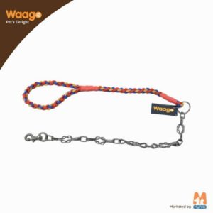 Waago Half Leash and Half Knot Chain for Small and Medium Dogs,(110)cm