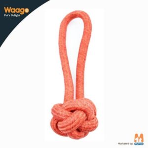 Waago Chew Rope Ball, 12 mm, Red