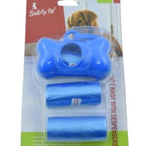 Smarty Pet Poop Bags with Despenser, 3 Rolls (20 Bags each)