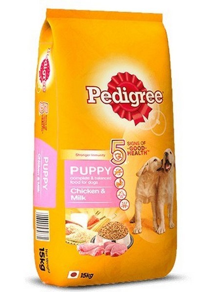 Pedigree Dry Dog Food – Chicken & Milk, For Puppy, 15 Kg