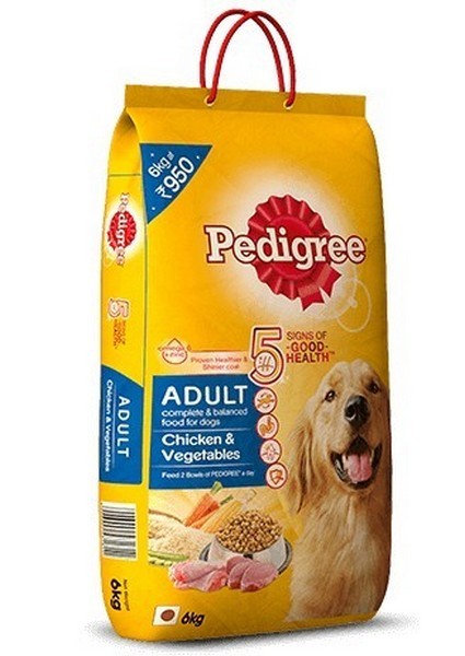 Pedigree Adult Dog Food Chicken And Vegetables, 5.5Kg
