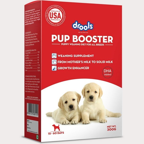 Drools Pup Booster Puppy Weaning Diet For All Breeds, 300Gm