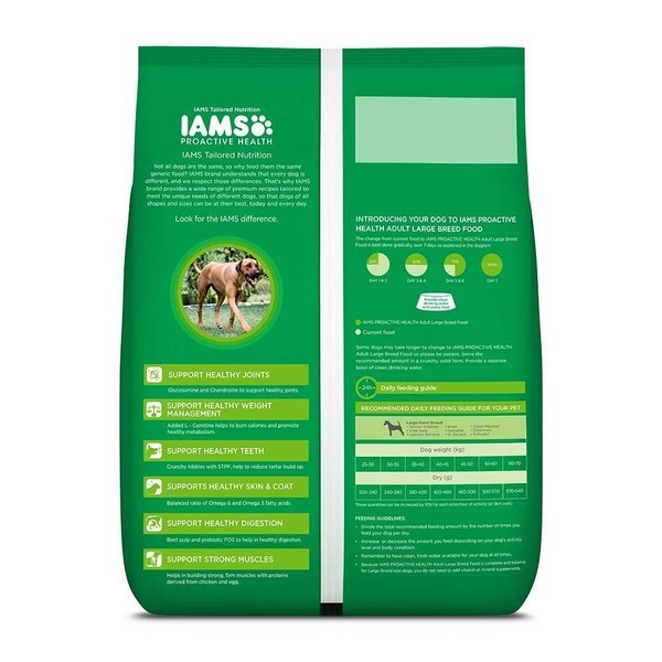 IAMS Proactive Health for Large Breed Adult Dry Dog Food, 3kg