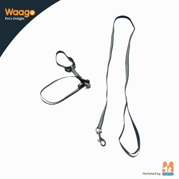 Waago Mother and Pup Polyster Leash with 2 Collars