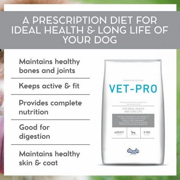 Drools Vet Pro Adult Dry Dog Food Prescribed Diet 3 Kg