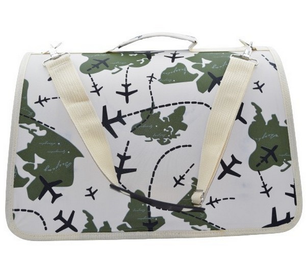 Pet Carry Duffle Bag-Medium, White Color