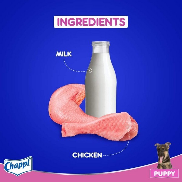 Chappi Puppy Dry Dog Food, Chicken & Milk, 8 kg
