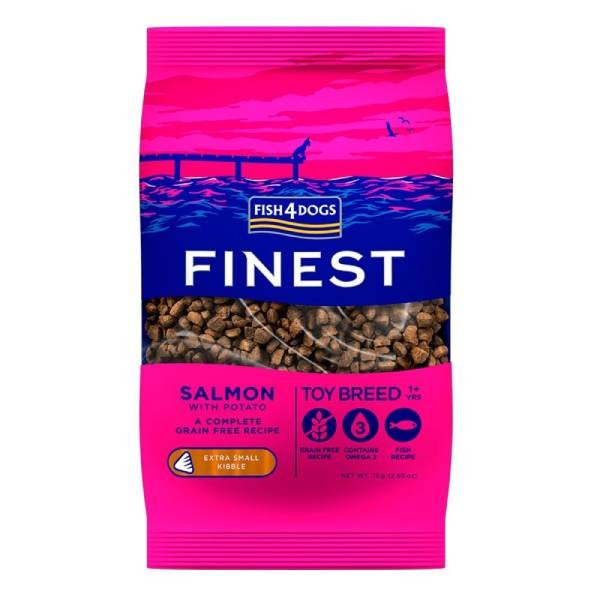 Fish4Dogs Finest Salmon with Potato Adult Toy Breed 1+ yrs Dry Dog Food, 1.5 kg