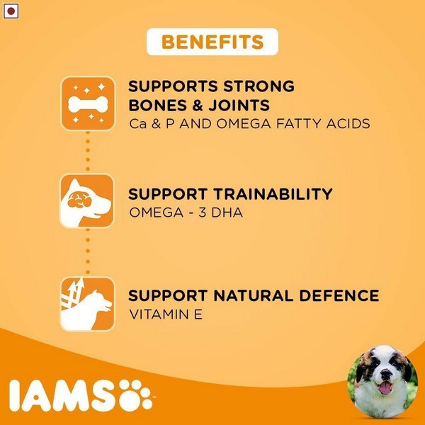 IAMS Proactive Health for Smart Puppy Large Breed Dry Dog Food 3kg