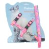 Waago Paladin Cat Body Harness and Lead Adjustable Set, Pink
